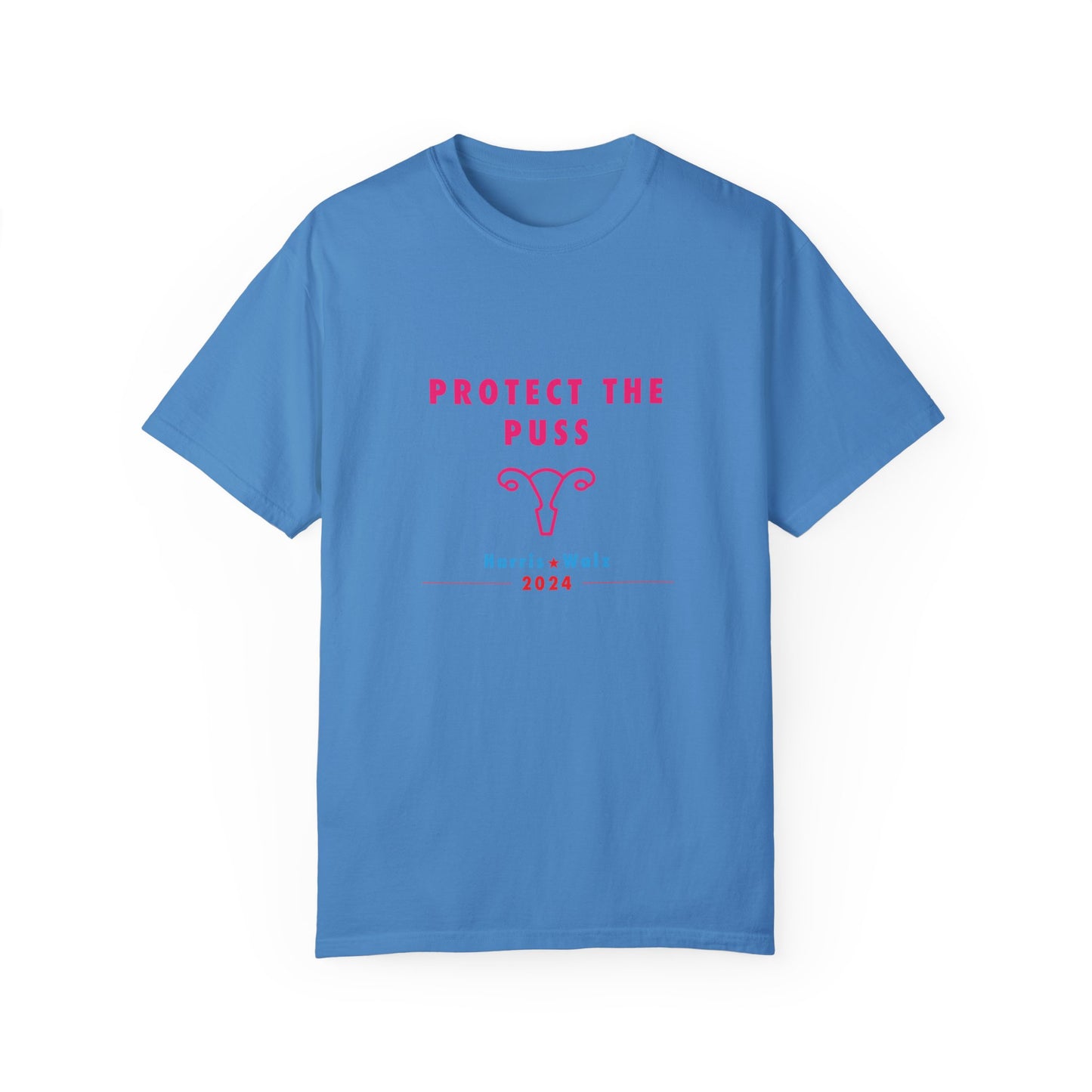 Unisex Tee Shirt - Harris / Walz 2024 -  Pink Text