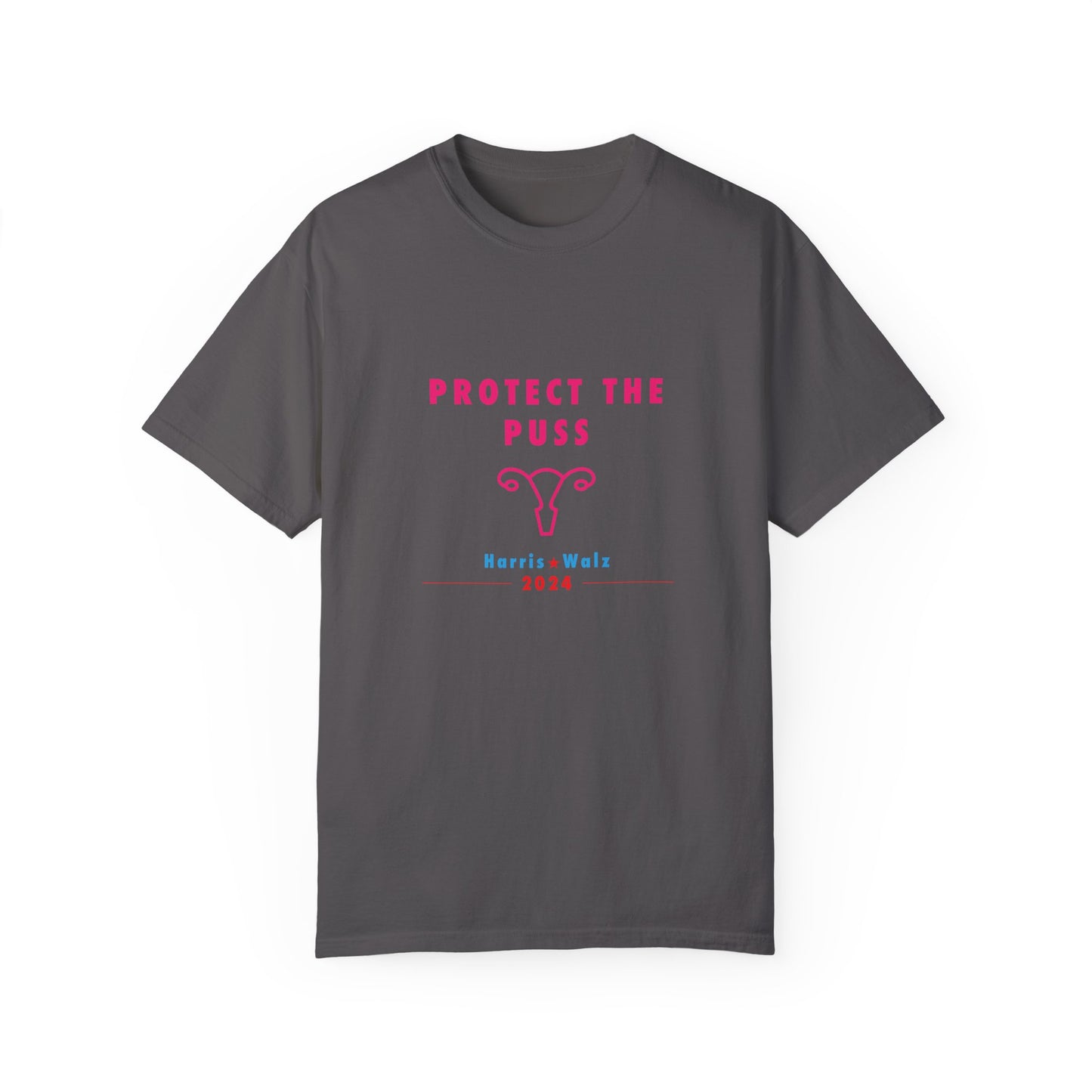 Unisex Tee Shirt - Harris / Walz 2024 -  Pink Text