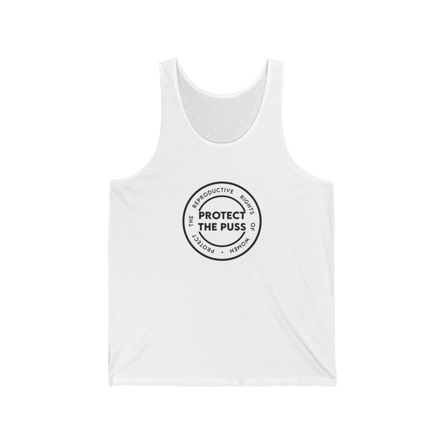 Unisex Tank - Protect The Puss Original - Black Text