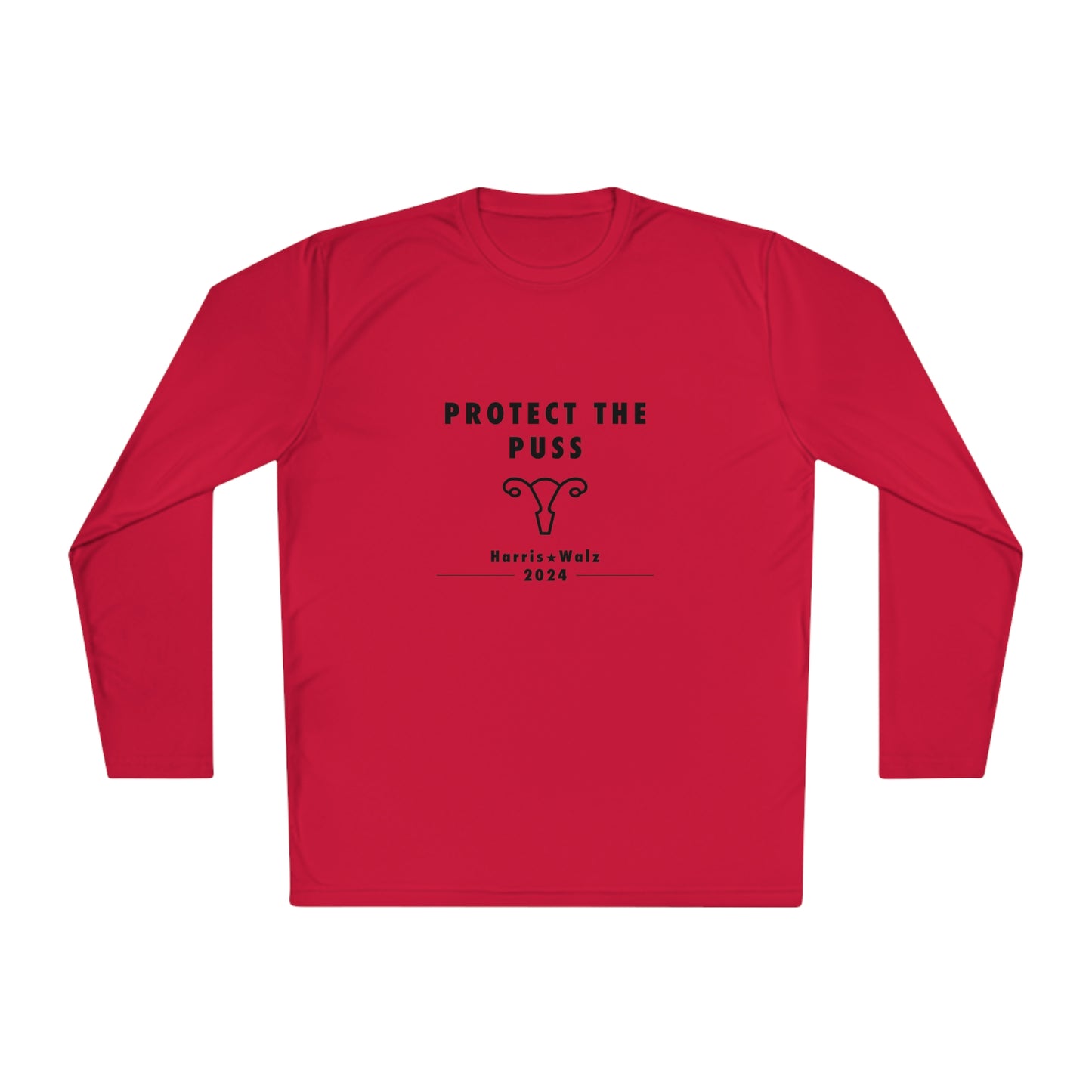 Unisex Long Sleeve Shirt - Harris / Walz 2024 - Black Text