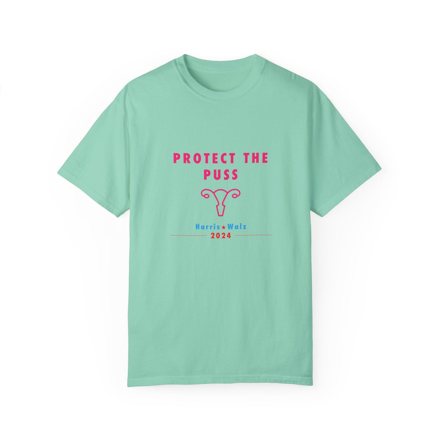 Unisex Tee Shirt - Harris / Walz 2024 -  Pink Text